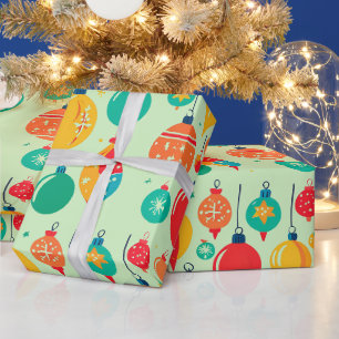 Papel De Presente Boneco de Neve Fofo Papai Noel Natal Doce Padrão d