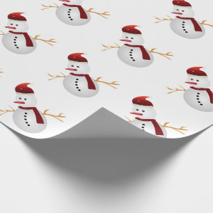 Papel De Presente Bonecos de neve
