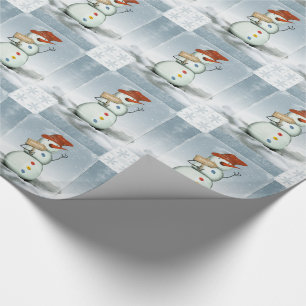 Papel De Presente Bonecos de neve
