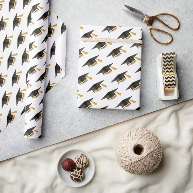 Papel De Presente Bonés de formatura (Artesanato)