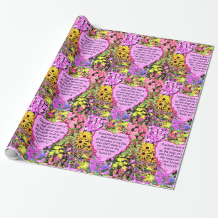 PAPEL DE PRESENTE BONITA FLORAL PSALM 23 DESIGN