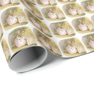 Papel De Presente Bonito, Beatrix Potter, chá de fraldas, costume