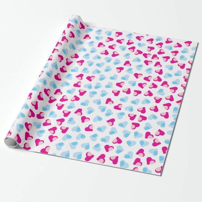 Papel De Presente Bonito Divertido Ouvido Amor (Desenrolado)