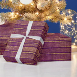 Papel De Presente Bonito Laranja Arrojado Cinzento Estriadas