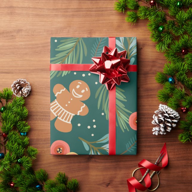 Papel De Presente Bonito Pão-de-Pão-Pão-de-Pão Menino Cachorro de Na (Presente de Natal)