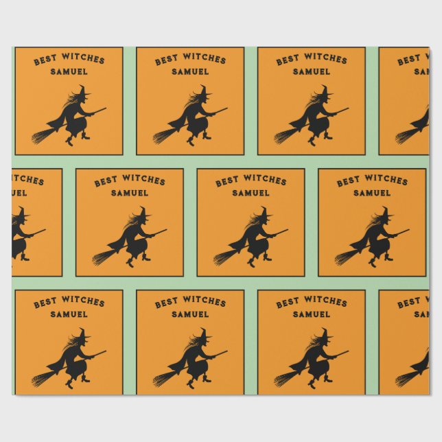 Papel De Presente Bonito presente no aniversário das bruxas (Aberto)