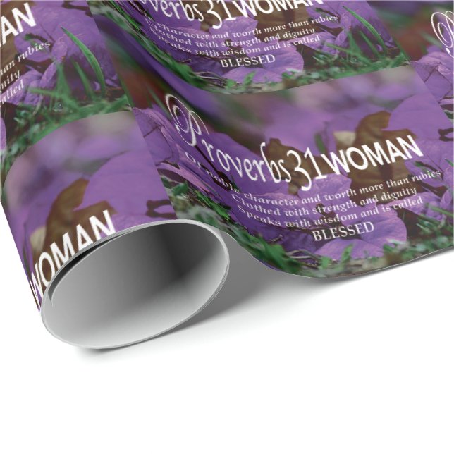 Papel De Presente Bonito PROVERBS Floral 31 (Ponta do rolo)