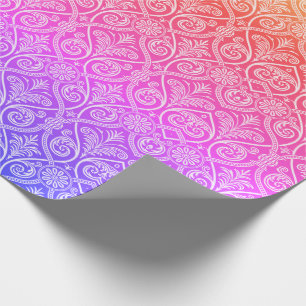 Papel De Presente Bonito Rainbow Pattern Moderno