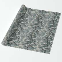 Bonito Snowy Scotch Pine Wraping Paper