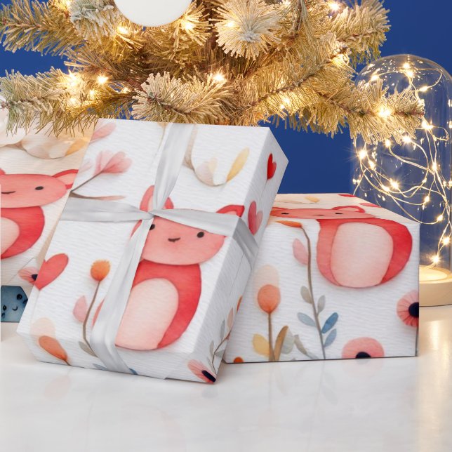 Papel De Presente Bonitos animais Papel de enrolar (Feriados)