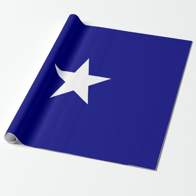 Papel De Presente Bonnie Blue Flag (Desenrolado)