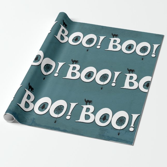 Papel De Presente Boo! (Desenrolado)