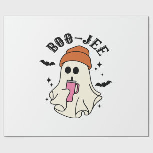 Papel De Presente Boo-Jee fantasma engraçado de Halloween inspirado