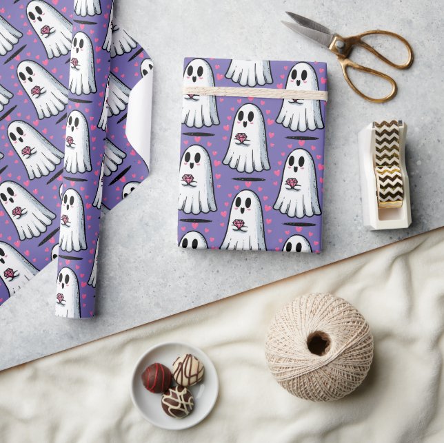 Papel De Presente Boo'd Up (Artesanato)