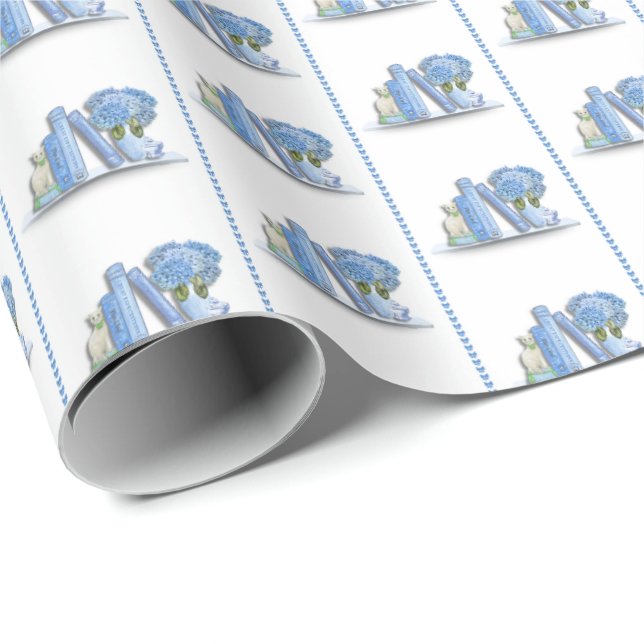 Papel De Presente Book Shelf Wrapping Paper (Ponta do rolo)