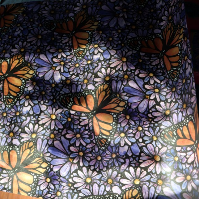 Papel De Presente Borboleta Monarca (Criador carregado)