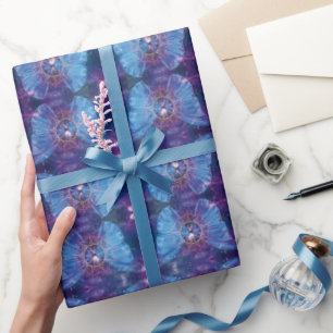 Papel De Presente Borboleta Morpho / Galaxy Mandala