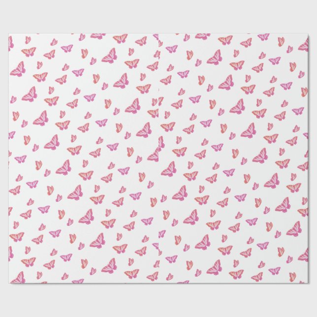 Papel De Presente Borboleta Sonhadora (Barra)