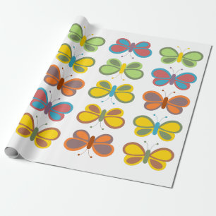 Papel De Presente Borboletas