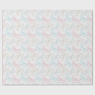 Papel De Presente Borboletas dispersas