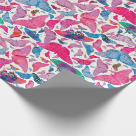 Papel De Presente Borboletas do primavera de Flutterby