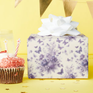 Papel De Presente Borboletas Púrpura de Toile - Fleurie - França