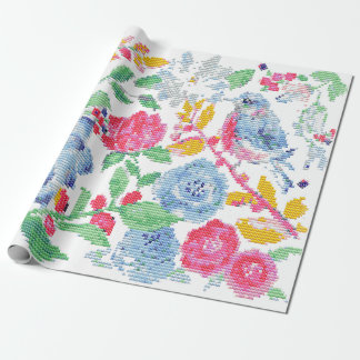 Papel De Presente Bordado de la Naturaleza
