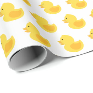 Papel De Presente Borracha Amarela Ducky