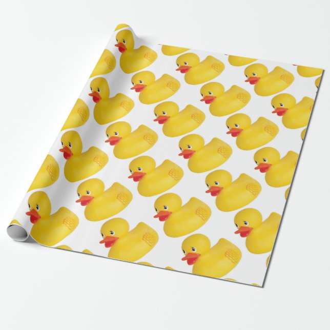 Papel De Presente Borracha Ducky (Desenrolado)