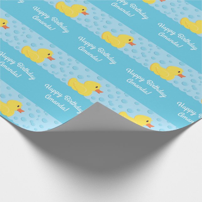 Papel De Presente Borracha Ducky Party Kids Baby (Ponta)