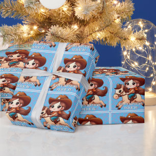 Papel De Presente Borracha e Cavalo de Bairro Ocidental