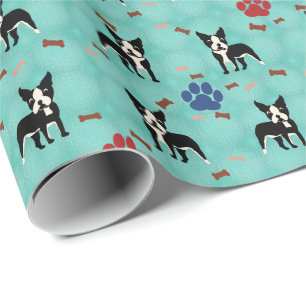Papel De Presente Boston Terrier