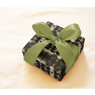 Papel De Presente Botânico Luxuoso Folha de Palmeira Verde Exércit