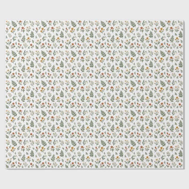 Papel de Presente Botânico Meadow Sprigs (Aberto)