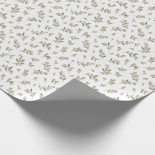 Papel de Presente Botânico Ramos de Frutas