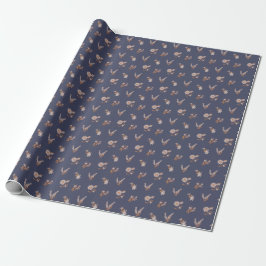 Papel De Presente Botânicos da Pradaria