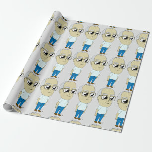 Papel De Presente botão chibi