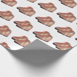 Papel De Presente Botas de caminhada sobre fundo branco