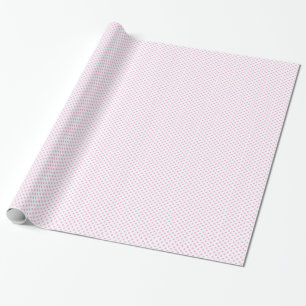 Papel De Presente Branco com papel de envolvimento cor-de-rosa das