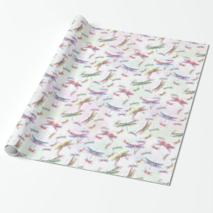 Papel De Presente Branco cor-de-rosa do amarelo da lavanda das