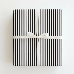 Papel De Presente Branco-esbranquiçado, cinza escuro listrado elegan