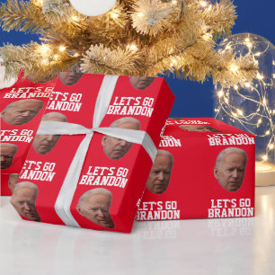 PAPEL DE PRESENTE BRANDON BIDEN CHRISTMAS WRAPPER