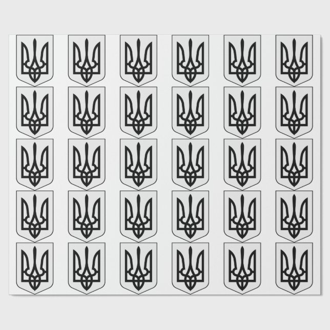 Papel De Presente Brasão de armas da Ucrânia (Aberto)