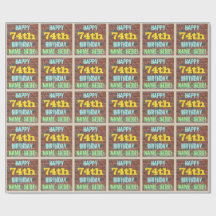 Brick Wall Grafite inspirado no 74º aniversário + 