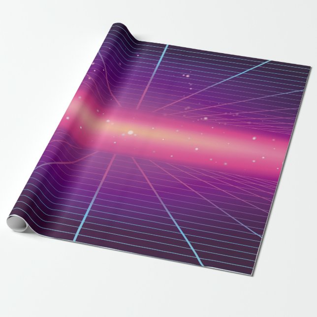 Papel De Presente Bright abstract retro background made in 80s style (Desenrolado)