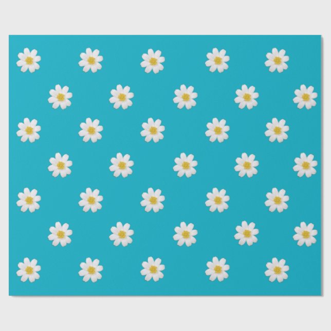 Papel De Presente Bright Daisy Wrapping Paper (Aberto)