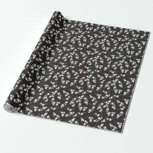 Papel De Presente Bright Magnolia Floral Padrão Sem Olhos