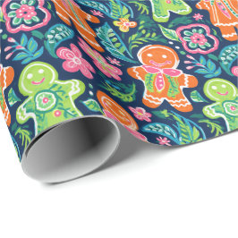 Papel De Presente Bright Palm Beach Pão de Natal