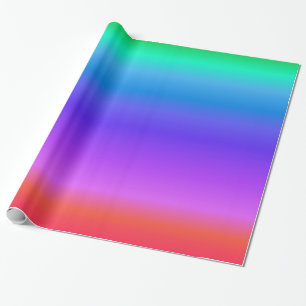 Papel De Presente Bright Pastel Rainbow