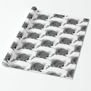 Papel De Presente Brilhante Hedgehog Thunder_Cove
